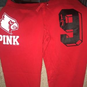 VS pink U of L pants